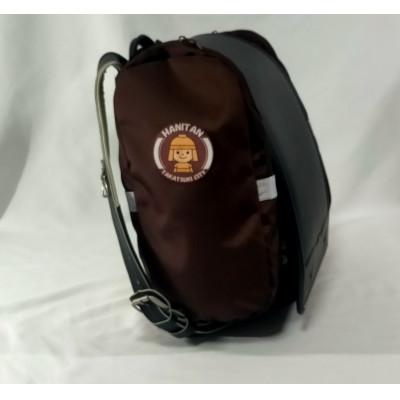 ふるさと納税 高槻市 【TVで紹介!】ランドセル用補助バッグ「サンドセル」 はにたんバージョン/ポケットなし《ブラウン》