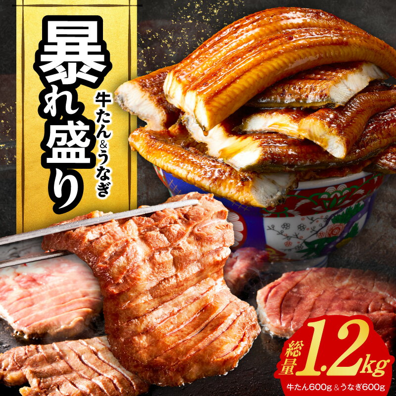 【ふるさと納税】【訳あり】 先行予約 土用の丑の日 暴れ盛りセット 牛たん & うなぎ セット 総量 1.2kg 牛肉 肉厚 厚切り牛タン 塩タン 焼くだけ 肉 冷凍 普段使い 惣菜 おかず 秘伝のタレ 真空 パック 蒲焼き サイズ不揃い 小分け 家計応援 泉佐野市 送料無料 肉の泉佐野