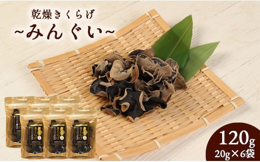 
										
										【鹿児島徳之島】徳之島産乾燥きくらげ(みんぐい)60g(20g×3袋) H-3-N
									