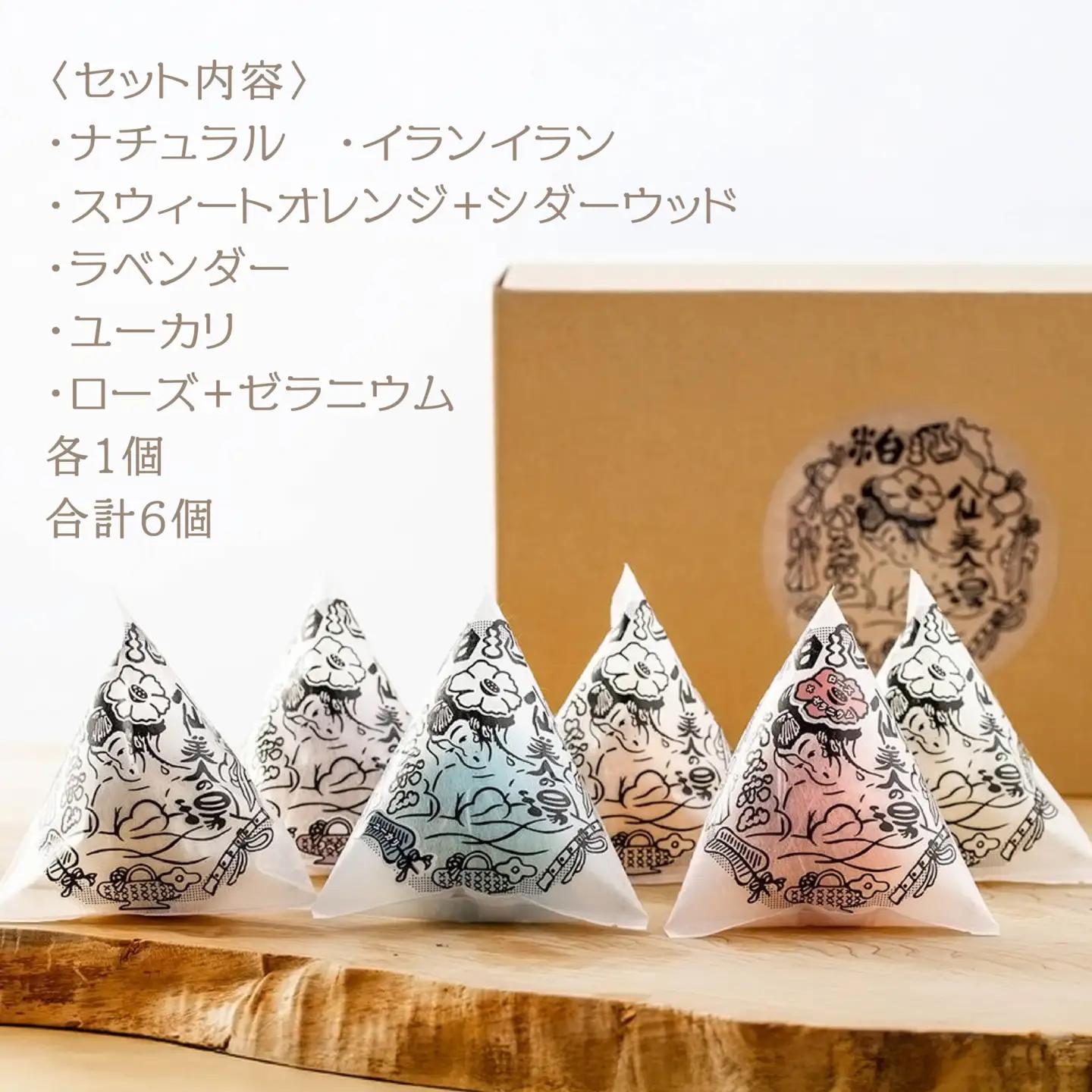 酒粕 バスボム 6個セット（ギフトBOX入り）入浴剤　