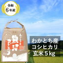 【ふるさと納税】令和6年産 わかとち産 魚沼コシヒカリ 特別栽培 棚田米「玄米」5kg W10P151