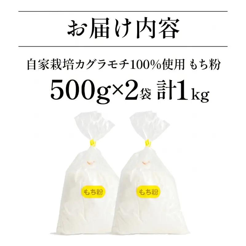 もち粉 溝木さんの餅粉 1kg(500g×2袋） グルテンフリー 白玉 みたらし団子 おしるこ 餅 餅粉 お正月 もち おもち omochi 国産 自家製 小松島市