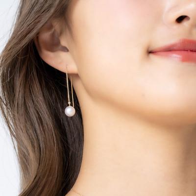 ふるさと納税 神戸市 無調色 アコヤパール 7.5mm K10 イエローゴールド アメリカンピアス ヴェネチアン 60mm |  | 02