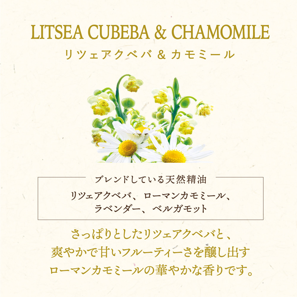 木と果 消臭クリップ つけかえ用 リツェアクベバ ＆ カモミール 晴香堂 HARUKADO 車用 芳香剤 フレグランス