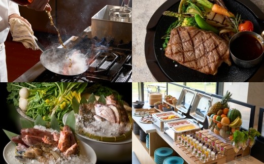 【夕食】福島県・浜通りの旬の食材を使用したプリフィックスコース
【朝食】ビュッフェスタイルで和洋食やサンドウィッチバーなど