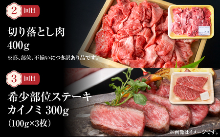 《定期便》飛騨牛 3回お届け 3ヶ月 ごちゃまぜ 焼肉 切り落とし 希少部位 カイノミ ステーキ 和牛 肉 霜降り 赤身 食べ比べ 50000円 5万円 [S345]