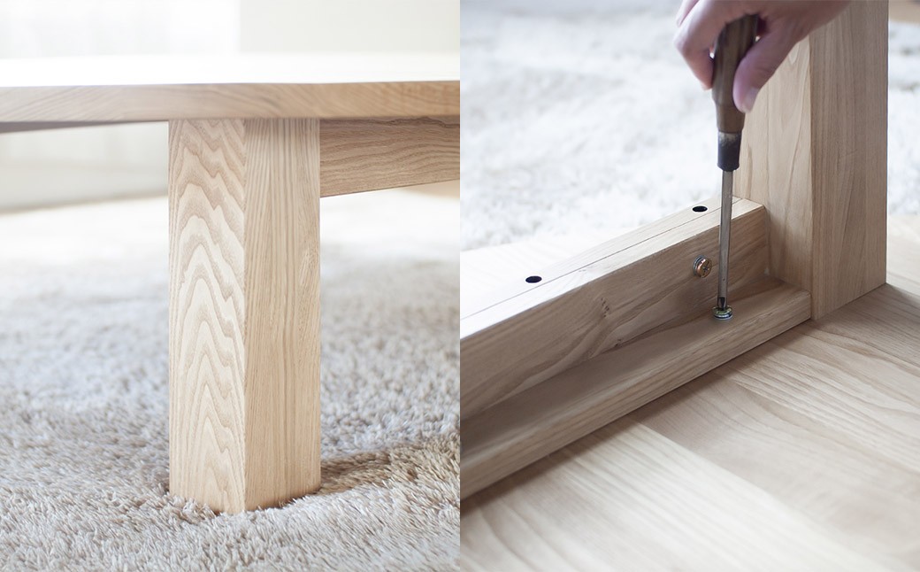 くりのちゃぶ台 （直径140cm・国産栗材・オイル塗装）