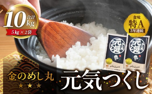 
                  金のめし丸元気つくし 10kg（5kg×2袋） 令和7年産_金のめし丸元気つくし 10kg 国産 白米 お米 元気つくし 5kg×2袋 金のめし丸 県産米 つや 粘り 冷めてもおいしい 安定した食味 精米 安心 おにぎり 食品 常温 森光商店 九州 福岡県 久留米市 お取り寄せ 送料無料_Gr044
                