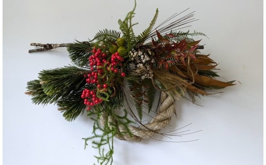 お正月しめ縄飾り〈先行予約受付中〉インテリア お正月 プレゼント 475