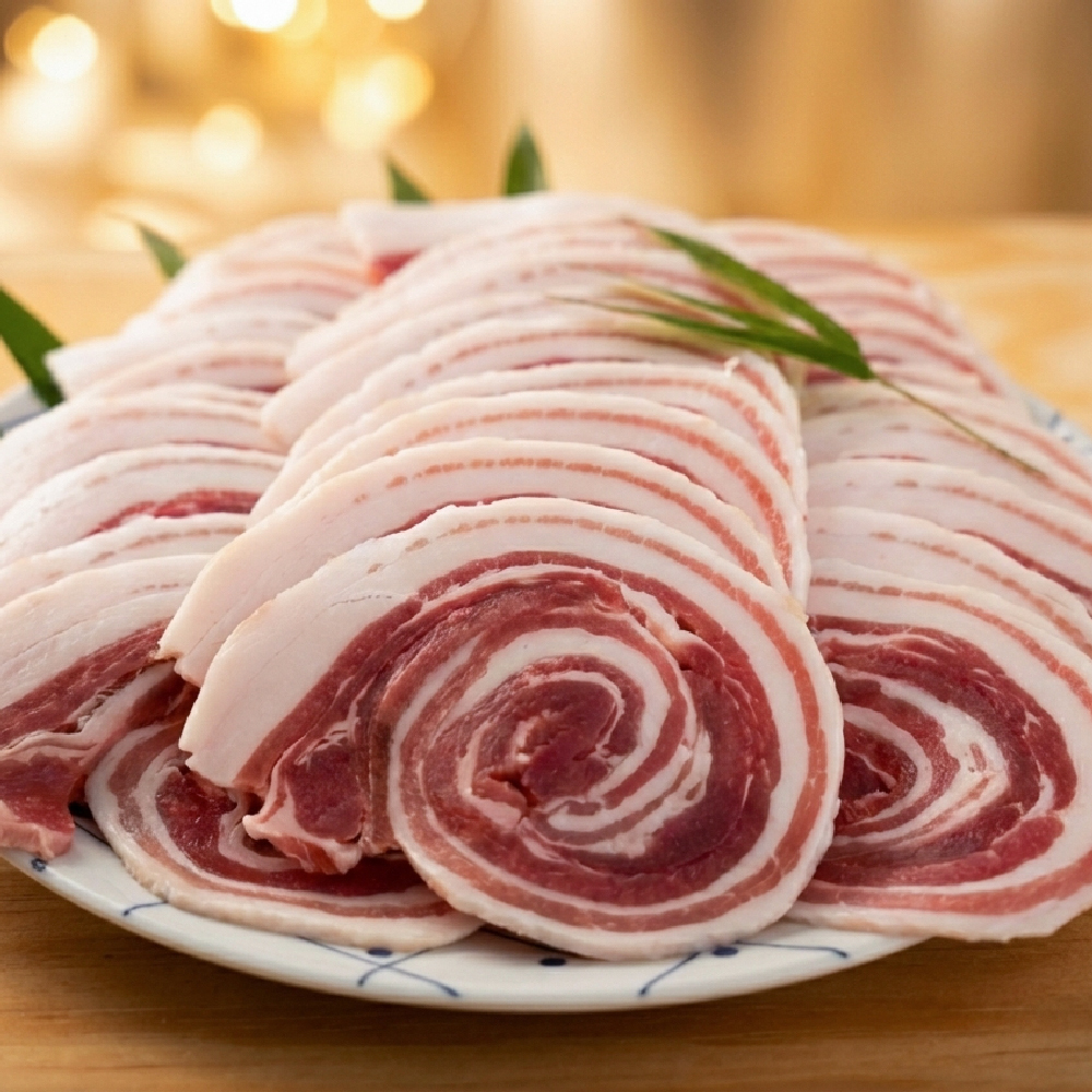 淡路産 猪肉スライス 1kg　　[ジビエ 猪 ぼたん鍋 ボタン鍋 ジビエ 猪 ジビエ もも肉 バラ肉 いのしし ボタン鍋 小分け]_イメージ4