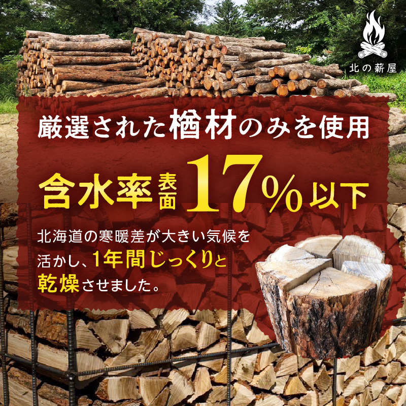 北海道産 乾燥楢薪 50kg 【キャンプ アウトドア 冬キャンプ 焚き火 キャンプファイヤー 暖炉 薪ストーブ ストーブ 乾燥 楢薪 楢 薪 ふるさと納税】