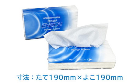 ＼9末まで 寄附額改定／ENRICH エンリッチソフトパック ティッシュ 300枚（150組）10パック×12個入り 計120パック【日本製】| 日用品 消耗品 まとめ買い 常備品 生活用品 ティッシ