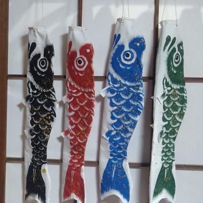 ふるさと納税 潮来市 手描き鯉のぼり　50cm　赤 |  | 02