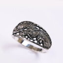 【ふるさと納税】【和の彩 wanoiro】いぶし銀が織りなす重厚な「白龍リング」23号　659-877-23【配送不可地域：離島・沖縄県】【1490438】