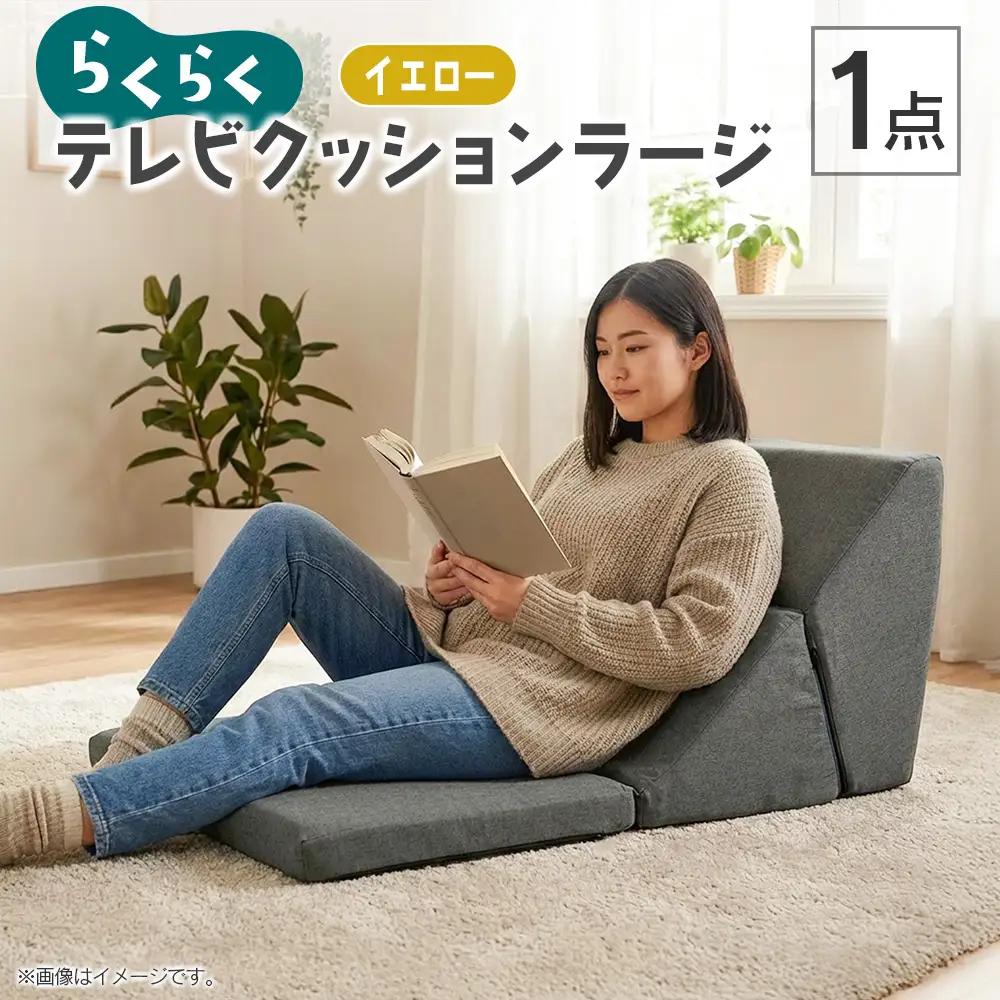らくらくテレビクッションラージ（イエロー）_NI040_031