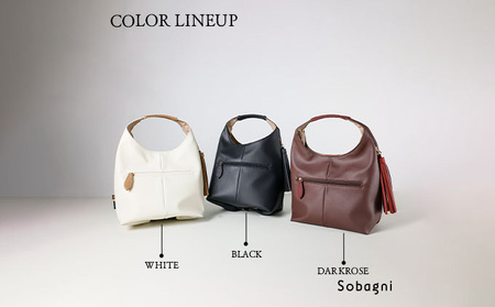 エシカルレザーSobagni ワンハンドル 2WAY バッグ ファッション 小物 カバン 上質 トートバッグ シンプル スタイリッシュ ポケット付き 汚れに強い お手入れ簡単  ブラック