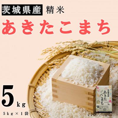 ふるさと納税 土浦市 【令和7年産】茨城県産 あきたこまち 精米 5kg(5kg×1袋)  冷めても美味しい お米