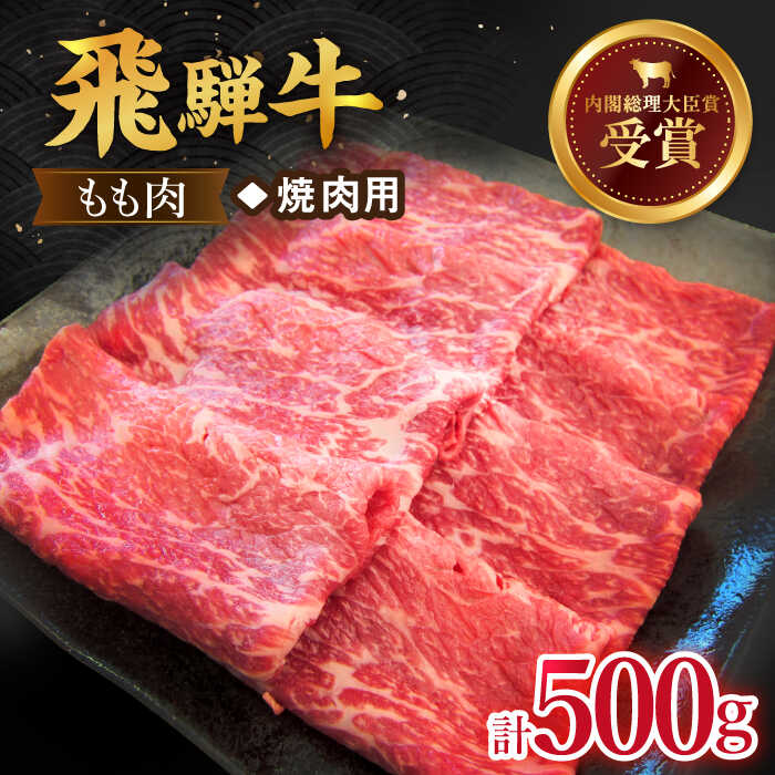 【ふるさと納税】 飛騨牛 焼肉 用 もも肉 500g 多治見市/肉のひぐち [TDC003]