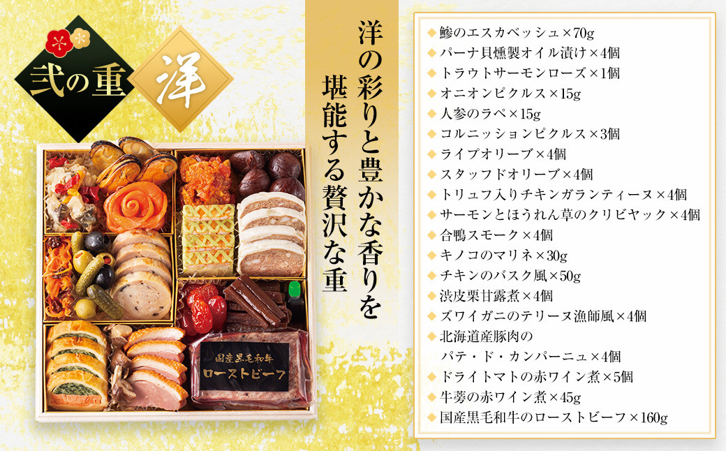 【2025年12月29日着】 和洋中 冷凍おせち三段重