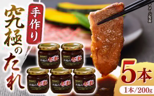 自家製 究極のたれ 200g×5本セット 手作り 焼き肉のタレ 野菜炒め 焼き肉 調味料 オリジナル タレ 焼肉 【肉のみやべ】 [YAC024]