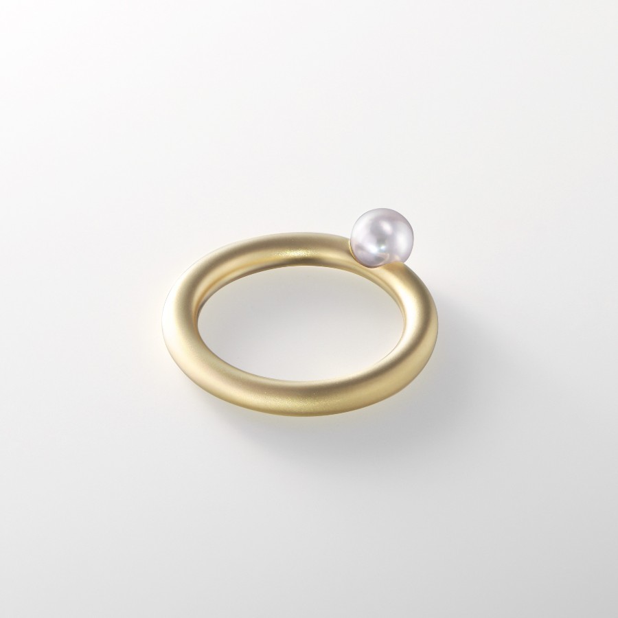 ＜nokim＞K14 アコヤパール リング circle of myself　akoyapearl ring KNR-22YG