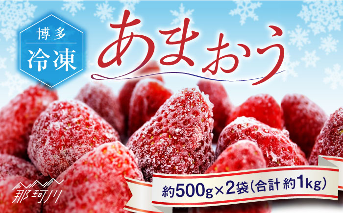 
【2025年2月から発送】福岡県産 博多冷凍あまおう 約500g×2袋 合計約1kg＜株式会社H&Futures＞那珂川市 [GDS005]
