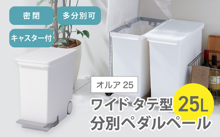 オルア25スリム タテ型 分別ペダル ペール 【like004】