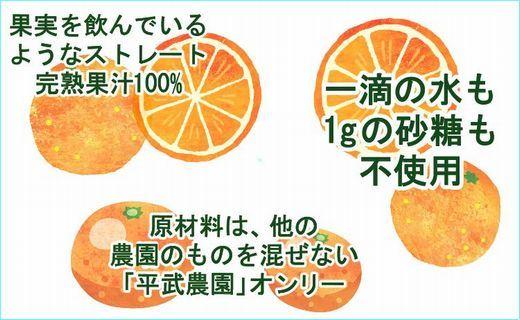 無添加100％みかんジュース 1000ml×1本【平武農園】～蛍飛ぶ町から旬の便り～ BX13_イメージ4