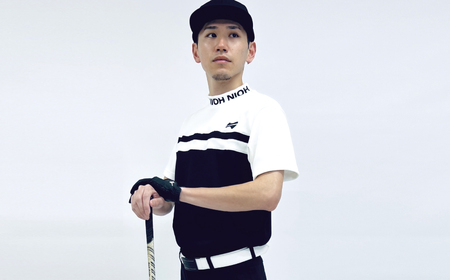 【2025年春新発売】マイクロタフレッチ メンズ ロゴカラーモックネックシャツ/ホワイト/Lサイズ ゴルフウェア ゴルフ メンズ ロゴカラー モックネック 白 おしゃれ コーデ【124028】