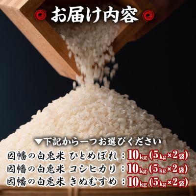 ふるさと納税 境港市 【因幡の白兎米】令和7年産米ひとめぼれ10kg(5kg×2袋) |  | 01