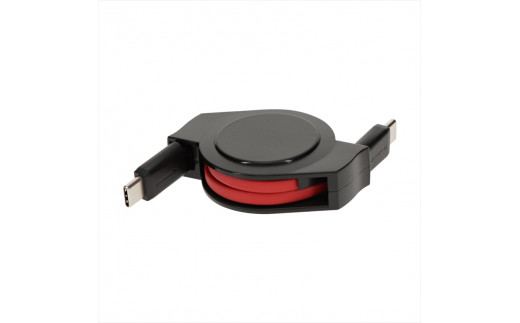 Owltech(オウルテック) PD60W巻き取り式USB TypeC TypeC ケーブル ブラックレッド1.2mOEC-CBR2CC12-BKRE 【 ケーブル 家電 神奈川県 海老名市 】