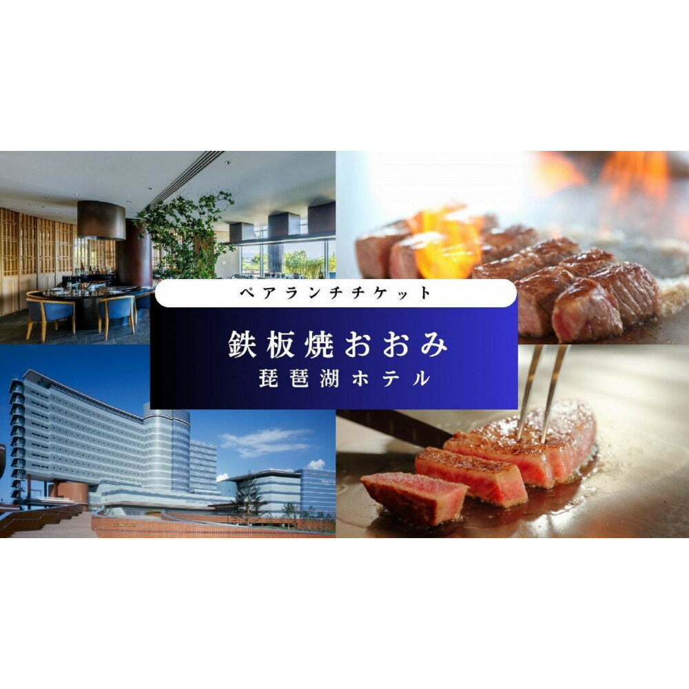 【ふるさと納税】【鉄板焼おおみ（琵琶湖ホテル）】ペアランチ食事券