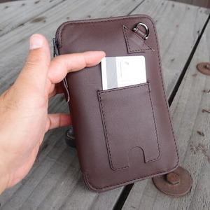 ラフテール【karami 空身】スマートフォンショルダー　栗色(ダークブラウン)　　_装飾品・工芸品  鞄・バッグ かばん カバン_【1525253】