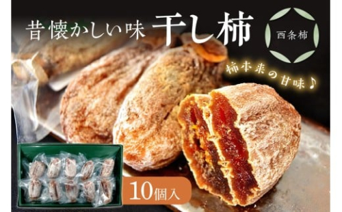 干し柿（西条柿）１０個セット 柿 干し柿 干柿 西条柿 昔懐かし 昔ながら ほし柿 特産品 浜田市 【032_2111】