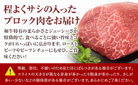 訳あり くまもと黒毛和牛 モモブロック 約500g~ 600g 黒毛和牛 MEAT PLUS