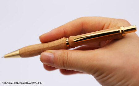 被災木のサクラから創られたシャープペン 1本 ウェーブタイプ【WOOD IKOR】 シャープペン シャーペン ペン 文房具 木製 日用品 雑貨 北海道 [AXBI005]