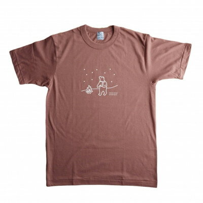 【ふるさと納税】「知床トコさん」×久米繊維　コットンTシャツ　星柄　XLサイズ　半袖【配送不可地域：離島・沖縄県】【1629390】