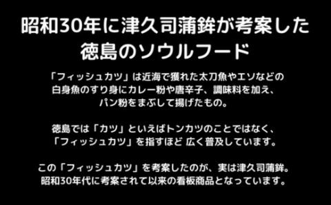 【定期便】津久司蒲鉾の元祖「フィッシュカツ」10枚入り×3カ月分　とくしま特選ブランド認定！ほんのりピリ辛がクセになる！ 練り物　おかず　酒の肴 ※離島への配送不可