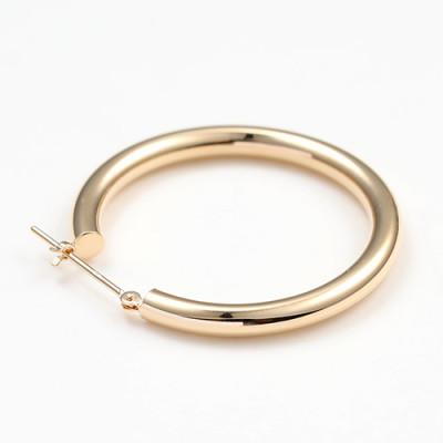 ふるさと納税 昭和町 K18　フープピアス　111835　　　　　　　太さ3.0mm ・直径30.0mm |  | 01