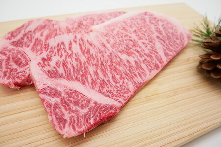 【4等級以上】【総本家肉のあさの】極旨近江牛ロースステーキ【400ｇ（200ｇ×2枚）】【AE01SM】