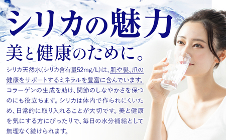 【定期便6回】シリカ天然水 500ml×24本 計144本