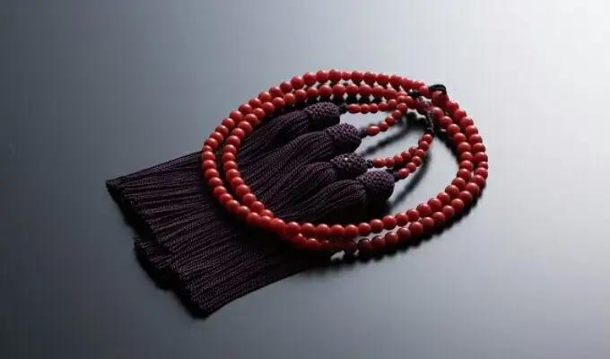 赤珊瑚 本連数珠 珊瑚