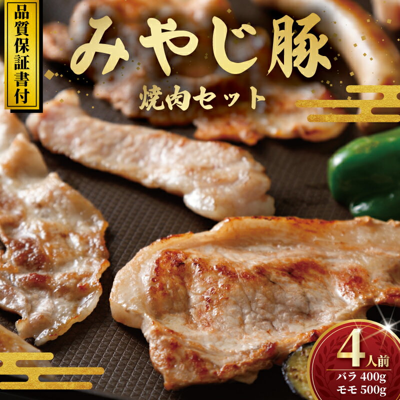 【ふるさと納税】 国産豚 焼肉 セット バラ モモ 900g 希少 ブランド豚 ポーク 真空パック 新鮮 お肉 薄切り BBQ バーベキュー キャンプ アウトドア 肉 にく おにく 豚肉 豚 鍋 豚バラ バラ肉 もも肉 贈り物 贈答品 ギフト ご褒美 冷蔵 株式会社 みやじ豚 神奈川 湘南 藤沢