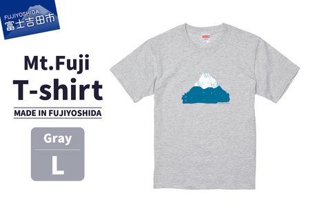 Mt.Fuji T-shirt《MADE IN FUJIYOSHIDA》Gray Lサイズ 