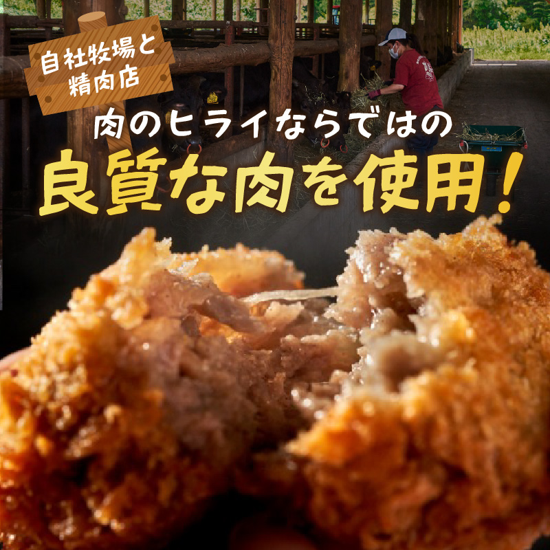 【昔ながらのお肉屋さん】ヒライの手造りミンチカツ10個《 ミンチカツ 惣菜 揚げ物 おかず 手造り 》【2600I00105】