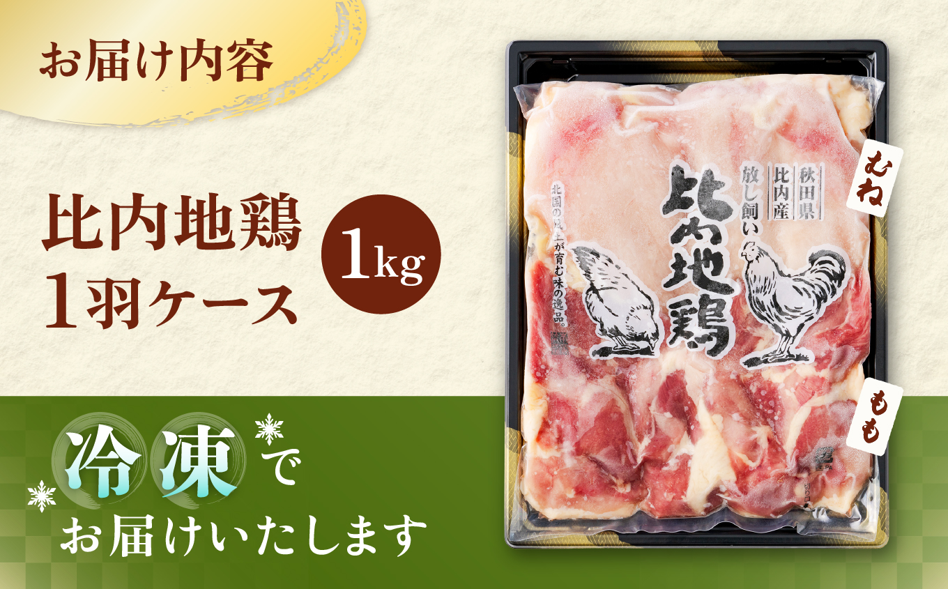 80P2306 比内地鶏1羽ケース(冷凍)【配送指定不可】【(株)本家比内地鶏】