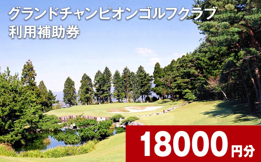 
グランドチャンピオンゴルフクラブ 利用補助券 18000円分 1000円x18枚
