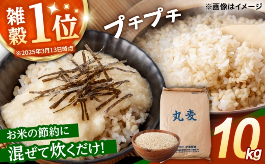 もち麦よりも『ぷりっ』とした弾力 長崎県産 丸麦 10kg / 麦 むぎ 雑穀 雑穀米 麦ごはん 10kg 麦飯 麦みそ 食物繊維 長崎県産 米 こめ コメ ※ / 諫早市 / 有限会社伊東精麦 [AHBU005]