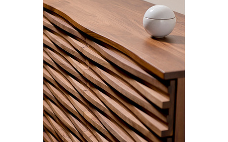 【開梱・設置付】Ripple（リップル）120TVスタンド（台輪タイプ）ウォールナット/ 家具 / 佐賀県 / レグナテック株式会社 [41AACK006]