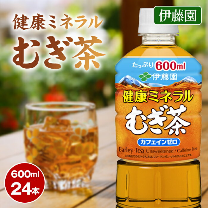 【ふるさと納税】伊藤園　健康ミネラルむぎ茶600ml ／ 麦茶 ペットボトル カフェインゼロ 無香料 無着色 送料無料 神奈川県 厚木市 お茶 夏 熱中症対策 妊婦 こども ノンカフェイン
